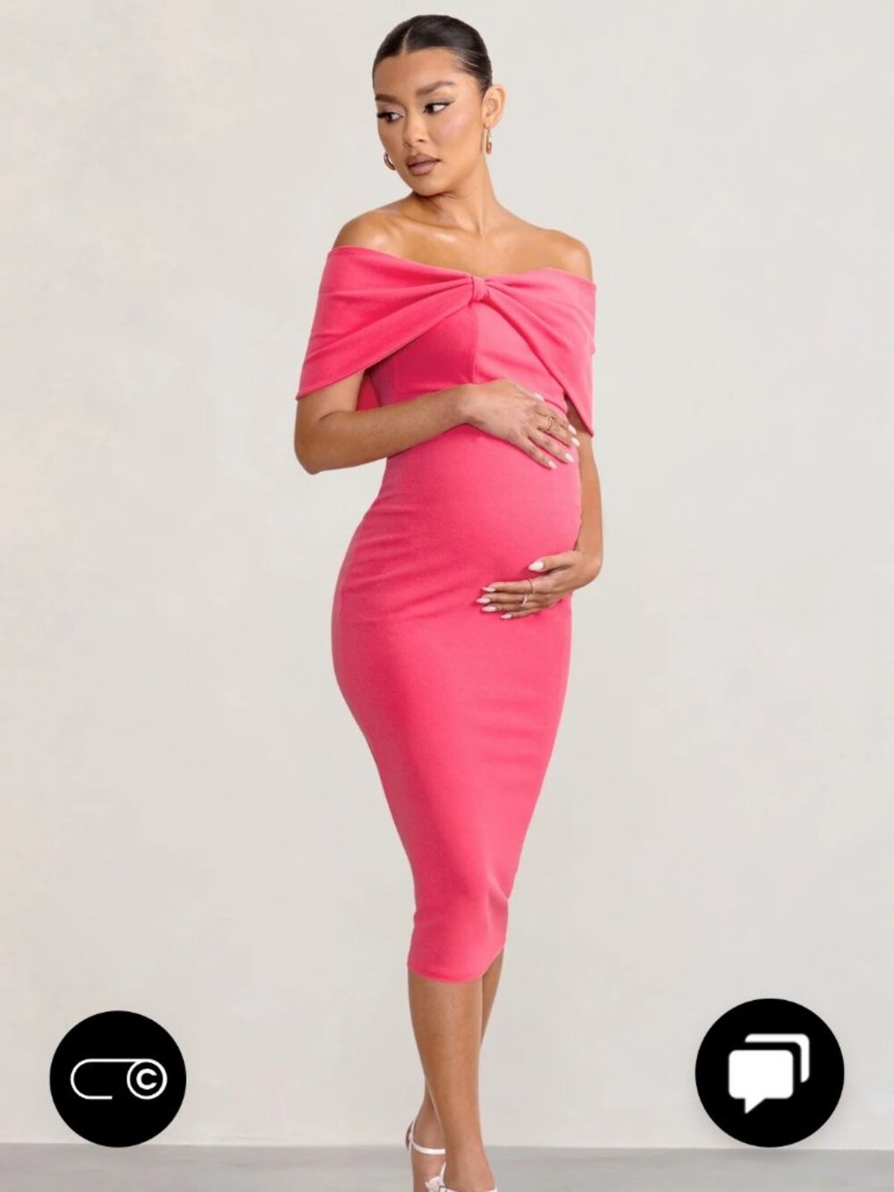 Formal Pink Maternity Dress (perfect for Baby Shower!)